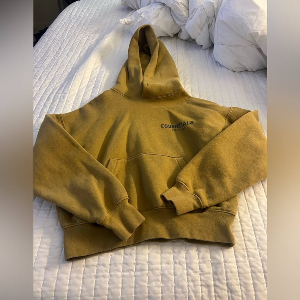 Essentials kid’s Tan Hoodie Sweater